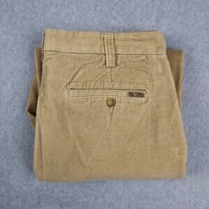 Eddie Bauer Mens 36x30 Tan Corduroy Relaxed Ruston Fit Straight Leg Pants